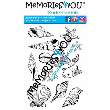 Showroom Party - Memories4you Stempel (A6) "Muscheln"