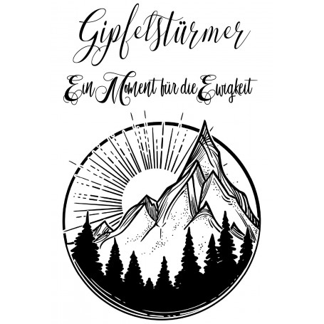 Showroom Party - Memories4you Stempel (A6)  "Berge"