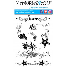 Showroom Party - Memories4you Stempel (A6) "Sommerwind"