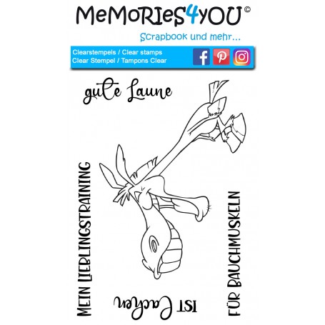 Showroom Party - Memories4you Stempel (A6) "Esel"