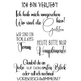 Showroom Party - Memories4you A6 Stempel "Cartoon Sprüche"
