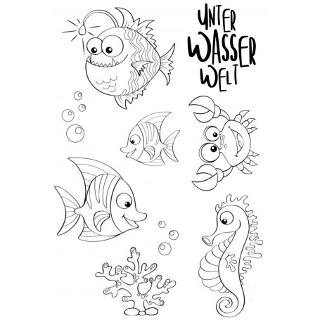 Showroom Party - Memories4you Stempel (A6)  "Fische"