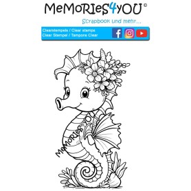 Showroom Party - Memories4you Stempel (A7) - Seepferdchen