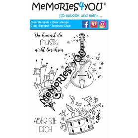 Showroom Party - Memories4you Stempel (A6) "Musik"