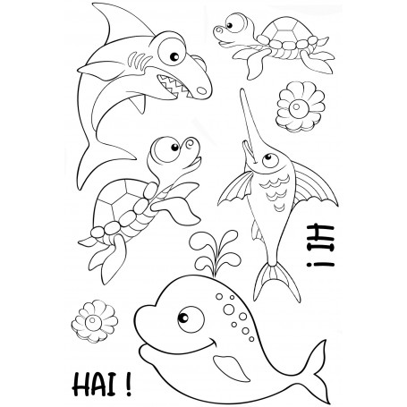 Showroom Party - Memories4you Stempel (A6) "Fische"