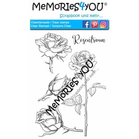 Showroom Party - Memories4you Stempel (A6) "Rosentraum"