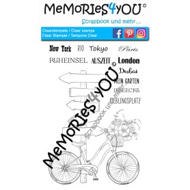 Showroom Party - Memories4you A6 Stempel "Fahrrad"