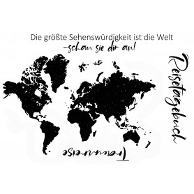 Showroom Party - Memories4you Stempel (A6)  "Welt"