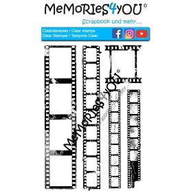 Showroom Party - Memories4you A6 Stempel "Filmstreifen"
