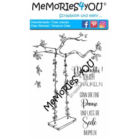 Showroom Party - Memories4you A6 Stempel "Schaukel"
