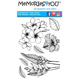 Showroom Party - Memories4you Stempel (A6) Tropical Flower