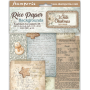 Stamperia - Printed 8 Rice paper A6 backgrounds "White Christmas"
