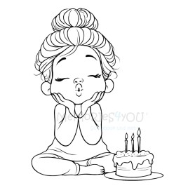 Memories4you Stempel (A7)   "Birthday Girl"