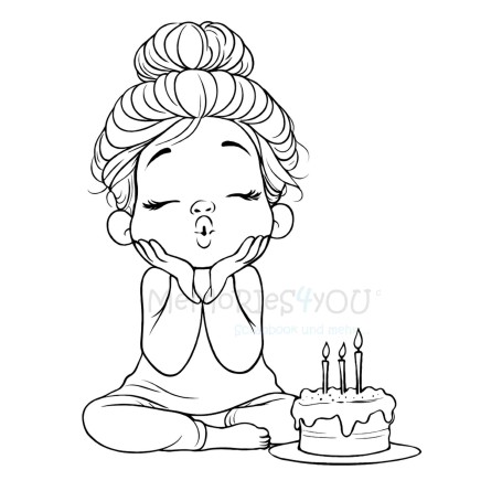 Memories4you Stempel (A7)   "Birthday Girl"