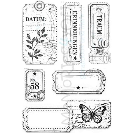 Memories4you A6 Stempel "Tickets Deutsch"
