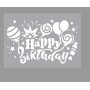 Memories4you Stencil (A6) "Happy Birthday"