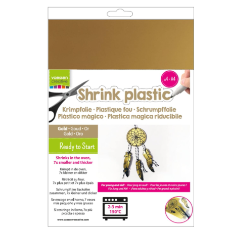 Vaessen Creative • Schrumpffolie Gold