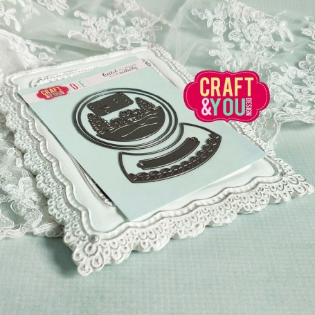 Craft & You Stanzschablone - Schneekugel