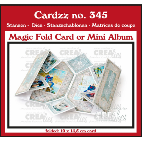 Crealies • Magic Fold Stanzschablone Karte / Mini Album 14,5x10cm