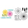 Sizzix Stanzen & Stempel - Blumen und Sprüche