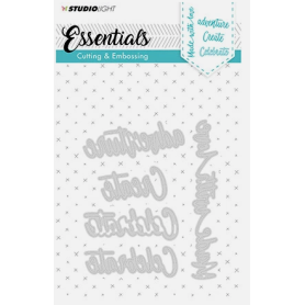 StudioLight Essentials Stanzschablone - Sprüche Englisch