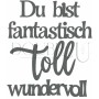 Double U Design  Stanze "Du bist fantastisch"