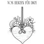 Memories4you Stempel (A7)   "Von Herzen für Dich" Gratis ab einem Bestellwert von 60,00€ ( ohne Porto )