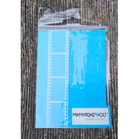 Memories4you Stencil (A6) "Filmstreifen" GRATIS zur Wahl anstatt Stempel Herz ab einem Bestellwert von 60,00€ ( ohne Porto )