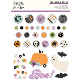 Simple Stories - Decorative Brads - Spooky Things