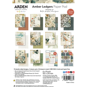 Amber Ledgers - 6x8 Inch Paper Pad