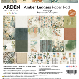 Amber Ledgers - 12x12 Inch Paper Pad
