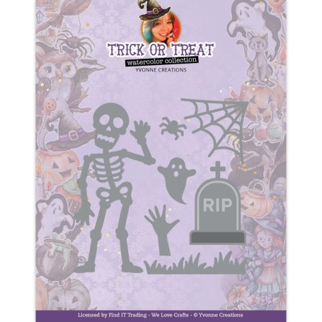Stanzen - Trick or Treat - Happy Skeleton