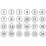 Memories4you Stempel (A6) "Zahlen"