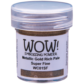 Wow! Embossing Pulver - Metallic Gold Rich Pale Regular