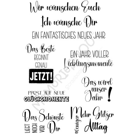 Memories4you Stempel (A6) "Fantastisches Jahr"