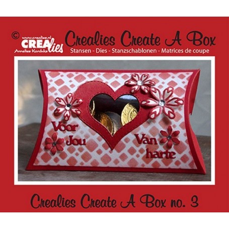 Crealies Create A Box no. 3 Kissen box 11 x 18 cm