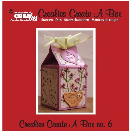 Crealies Create A Box no. 6 Milchpackung 14,0 x 16,2 cm