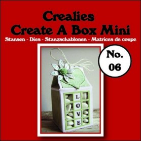 Crealies Create A Box Mini no. 06 Milk carton 105x125mm