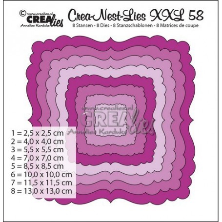 Crealies Crea-nest-dies XXL no. 58 13,5x13,5 cm