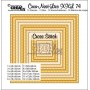 Crealies Crea-Nest-Lies XXL no. 74 cross stitch quadrate max. 13x13 cm