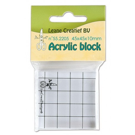 LeCrea - Acrylic Silikon Stempel Block  55x85x18mm