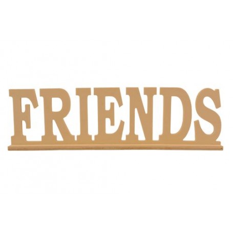 Wooden lettering * FRIENDS * on stand 35x4x10.5сm