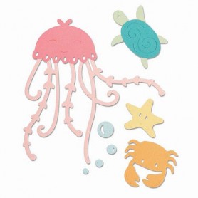 Sizzix Thinlits Die Set - 5PK Under the Sea  Olivia Rose