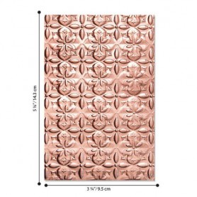 Sizzix - 3-D Textured Impressions Embossing Folder Adorned Tile Jen Long