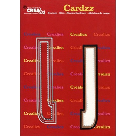 Crealies Cardzz letters Buchstabe J  max. 13 cm