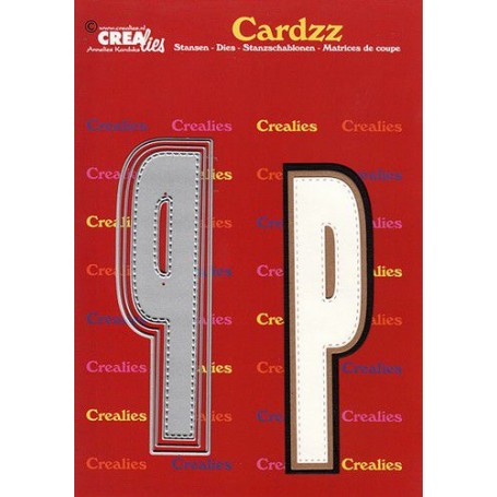 Crealies Cardzz letters Buchstabe P max. 13 cm