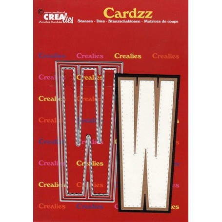 Crealies Cardzz letters Buchstabe W max. 13 cm