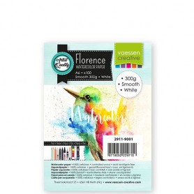 Florence - Watercolor paper smooth White 300g A6 100pcs