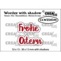 Crealies Wordzz with Shadow Frohe Ostern (DE) 38x13mm