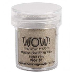 WOW! Embossing Metallic Gold Rich Pale 15ml / Super Fine